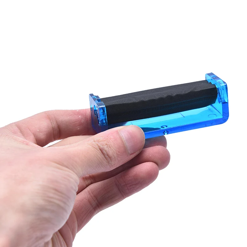1PC 70mm Easy Manual Cigarette Tobacco Smoking Roller Maker Rolling Machine Clear Color Random view 4
