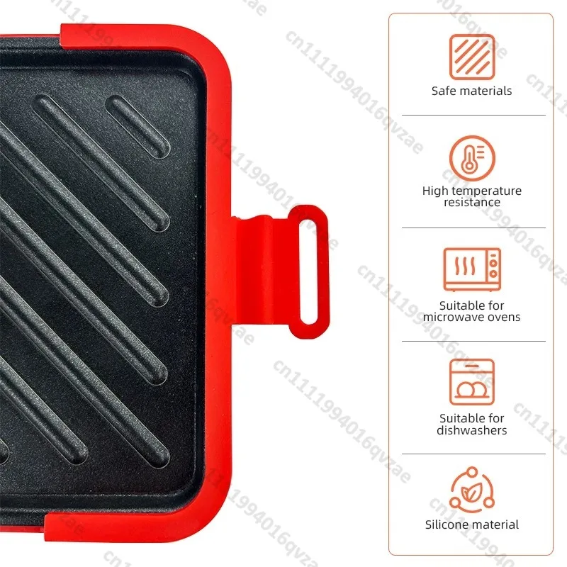 Sandwich Maker for Microwave Oven Quick Heat Crispy Toast Slices Silicone Baking Pan