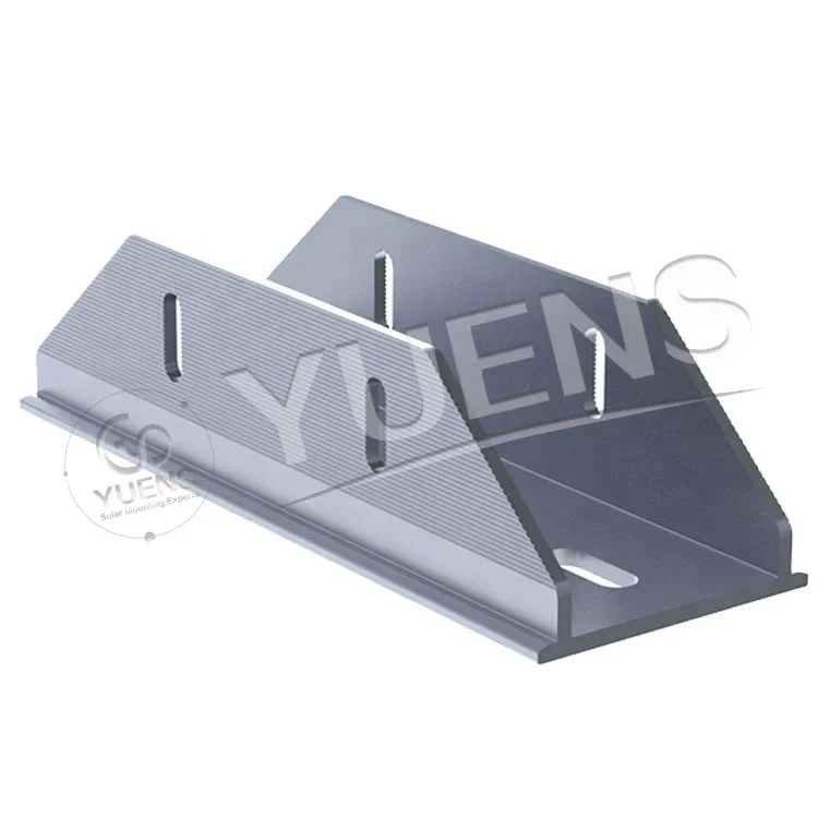Yuens Large Scale Commercial Solar Panel Power Plant Mount Aluminum Ground Mounting Bracket Racking Structure System
