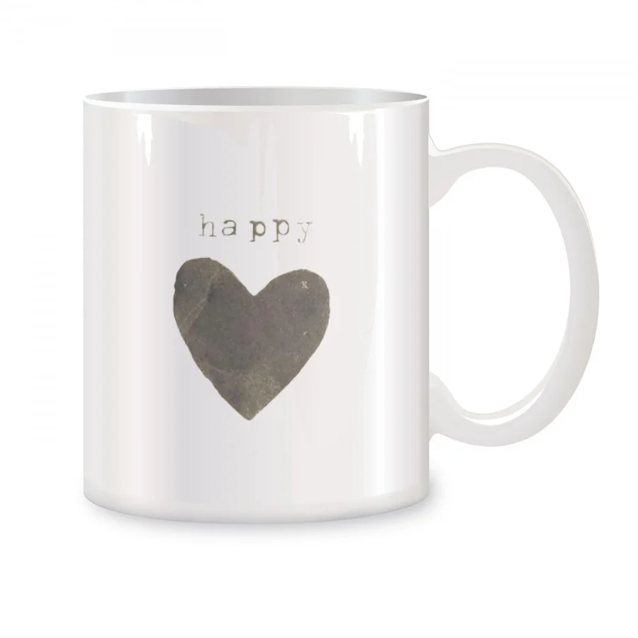 

Happy Heart Mugs For Women Mom Mother Grandma Nana Birthday Gifts Novelty Coffee Ceramic Tea Cups White 11 oz