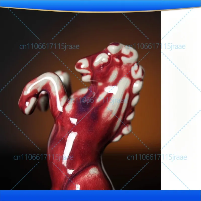 Traditional Jun Hong kiln change! Pentium immediately! Handmade Jun porcelain ornament
