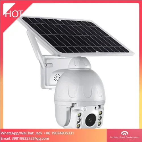 Charging Free Solar Powered HD 1080P WiFi 4G Wide Angle PTZ Camera Outdoor Wireless IP CCTV Home Security Camera