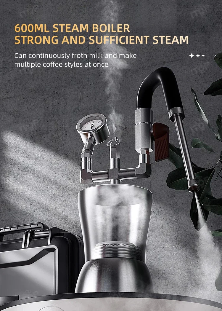 CMFAK-74 المحمولة الحليب Frother الفولاذ المقاوم للصدأ الحليب باخرة بخار الماء فاصل تجفيف البخار تنوعا لصنع القهوة