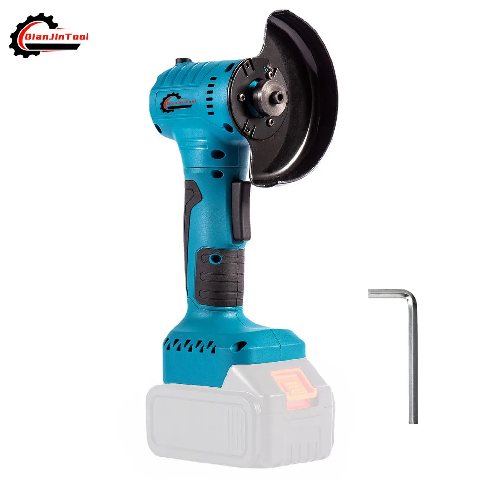 Brushless Mini Angle Grinder 100 mm Polimento Máquina de Corte Rotatable Cordless Woodworking Grinder Fit para 18v Makita Bateria