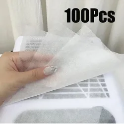 Filtre en papier pour aspirateur d'ongles, 100 pièces, collecteur rose/blanc/bleu, remplacement du filtre pour aspirateur d'ongles, tissu Ultra-fin en coton