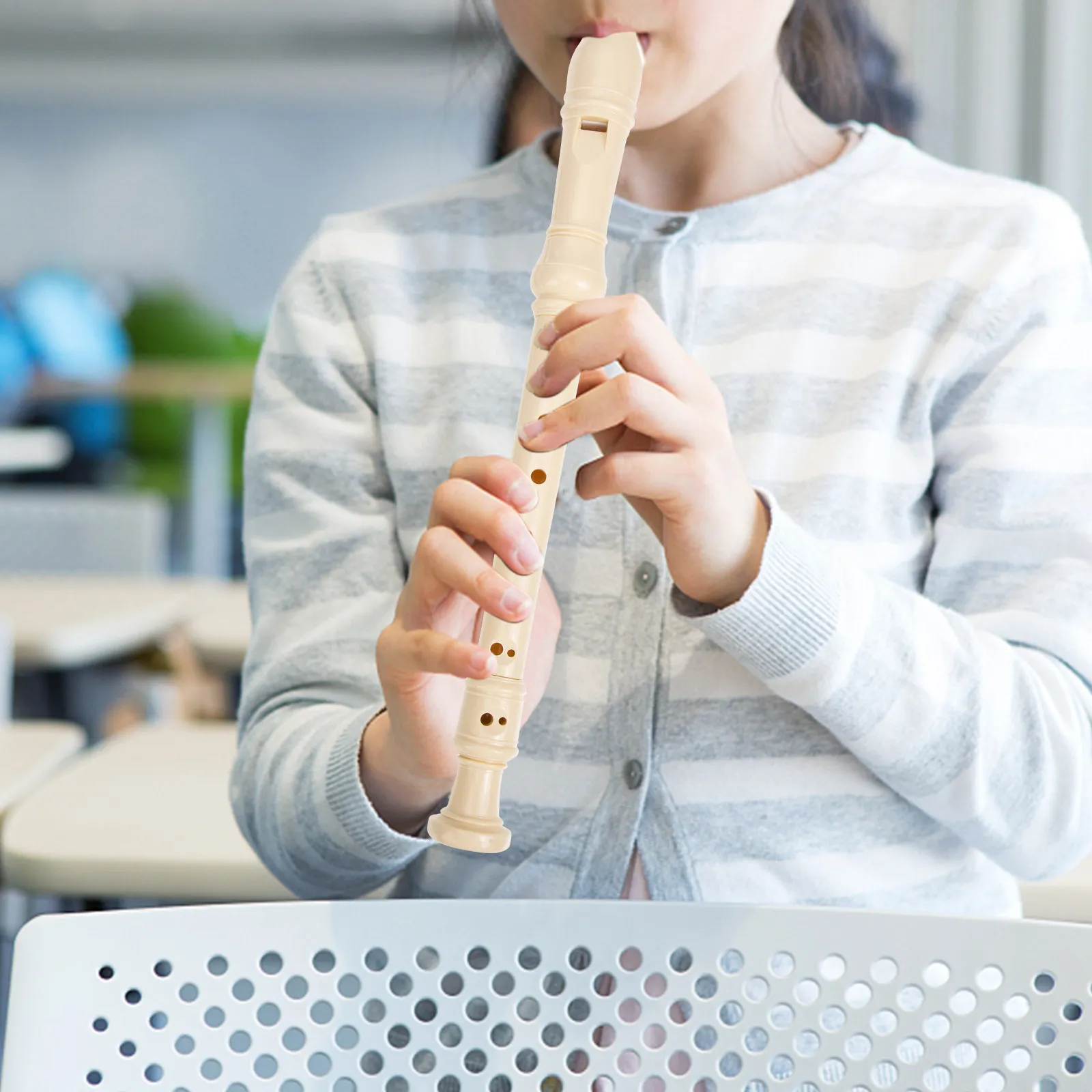2Sets Professional 8-Hole Beginner Clarinet for Kids Adults Students Plastic Practice Wind Instrument with Cleaning Stick