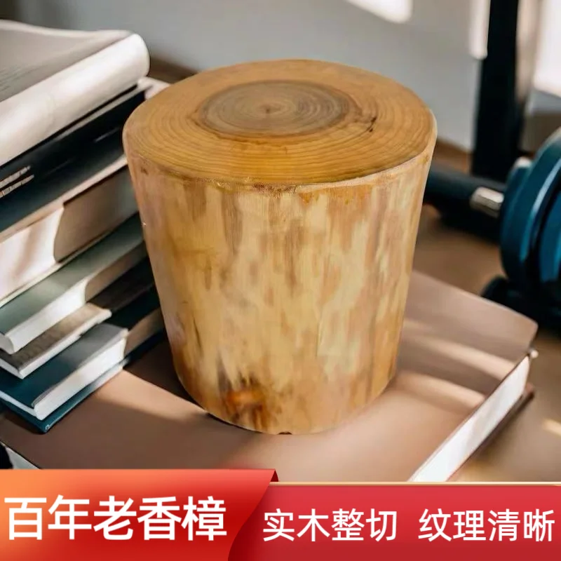 الكافور الخشب الرصيف البراز خشب متين الرصيف الجذر نحت سجل الجذع الجذع قاعدة طاولة القهوة طاولة شاي مقعد خشبي مستدير #5