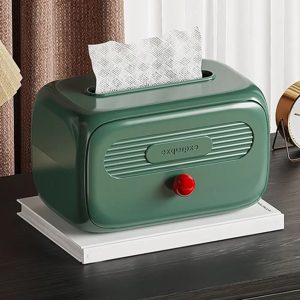 

Plastic Tissue Storage Boxes Rectangle Desktop/Wall Mounted Paper Drawing Box Space Saving Large Capacity Paper Boxes