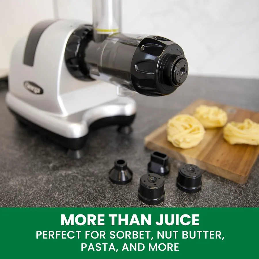 آلة عصارة بالضغط البارد للاستخدام المنزلي: مستخرج عصير الخضار والفواكه الفعال مع تقنية المضغ البطيء ثلاثية المراحل