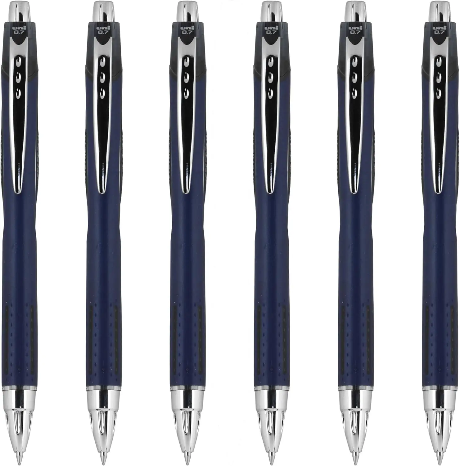 

Ballpoint Pen Fine Point 0.7mm Black Ink Hybrid Ink Quick-Drying for Left-Handed Writers with Embossed Grip