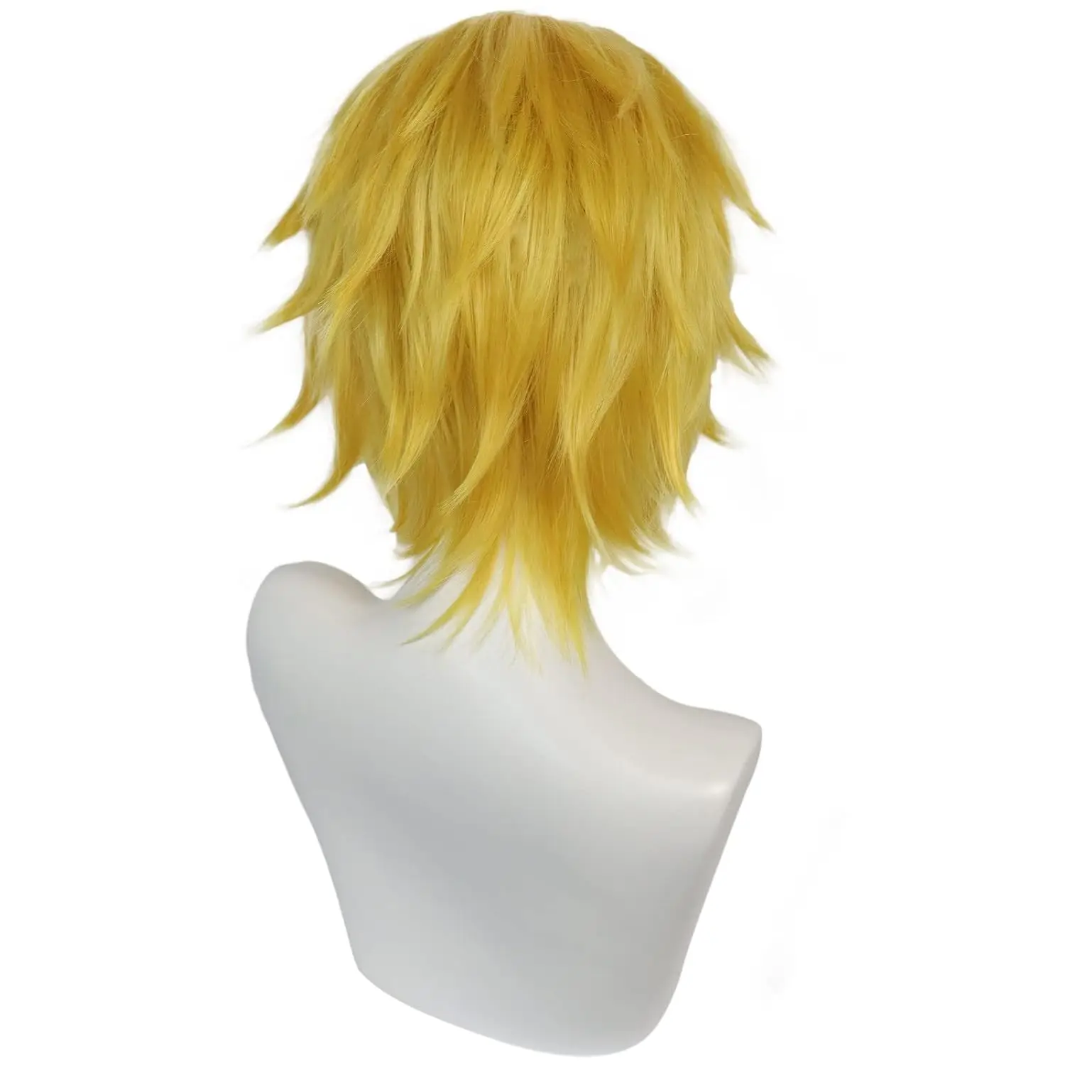 Fate/Prototype Grand Order Arthur Pendragon Golden Short Fluffy Cosplay Wig Halloween Costume Synthetic Hair Saber + Wig Cap