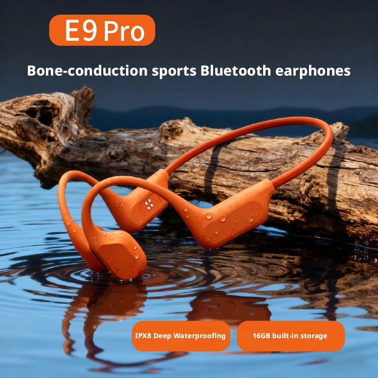 Bone Conduction Swimming Headset E9PRO Bluetooth 6.0 Waterproof IPX8 Sports Earphones for Running Cycling