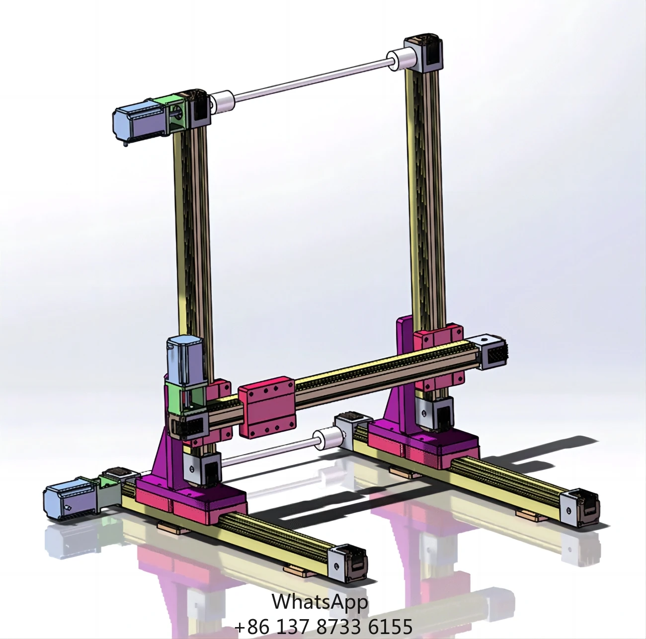 XYZ 3-Axis Linear Module Belt Driven Automatic Painting Engraving Woodworking Conveying Linear Guide Rails Slide Module