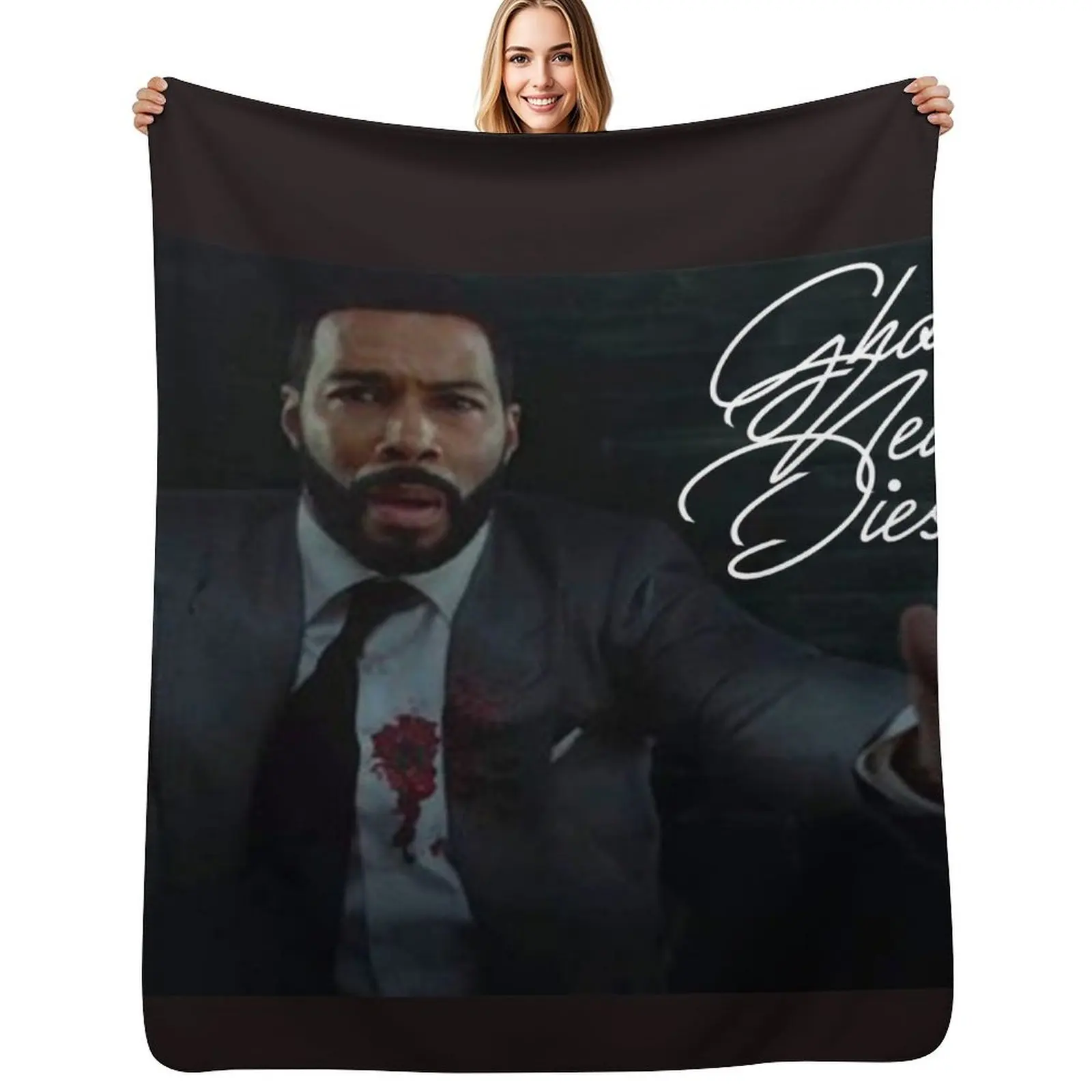 

Power GHOST Throw Blanket Soft Home Decor Blanket for Couch Bedroom