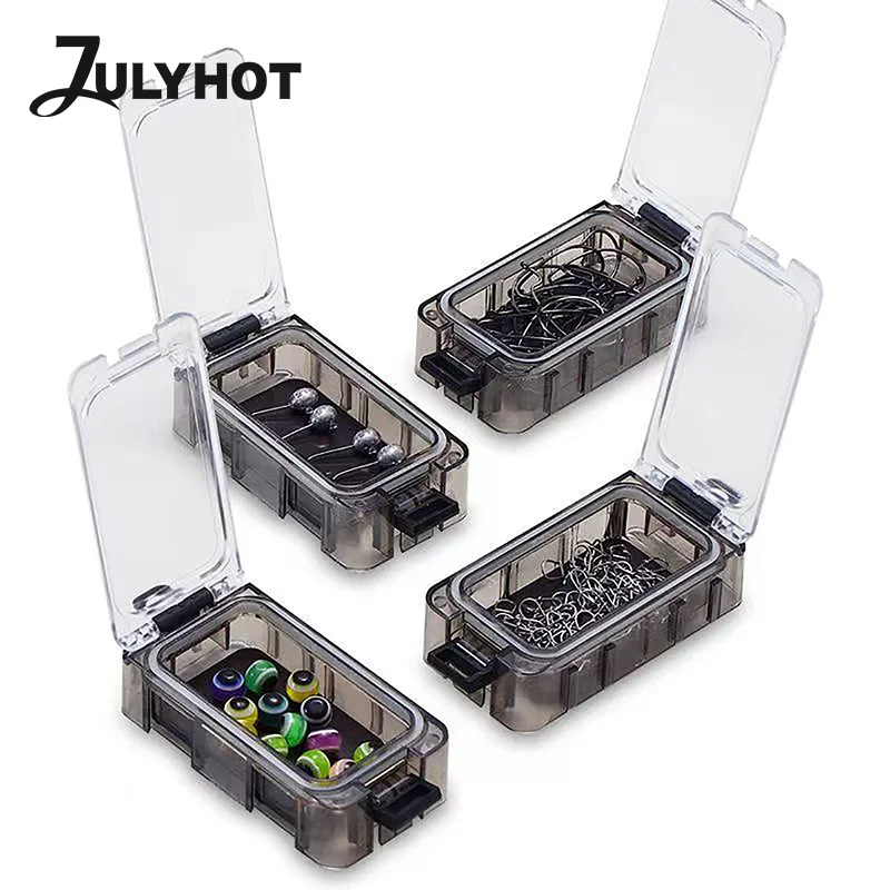 Fishing Combination Boxes Seal Ring Magnet Gum Waterproof Cube Bait Container Fishing Tackle Storage Tool Box