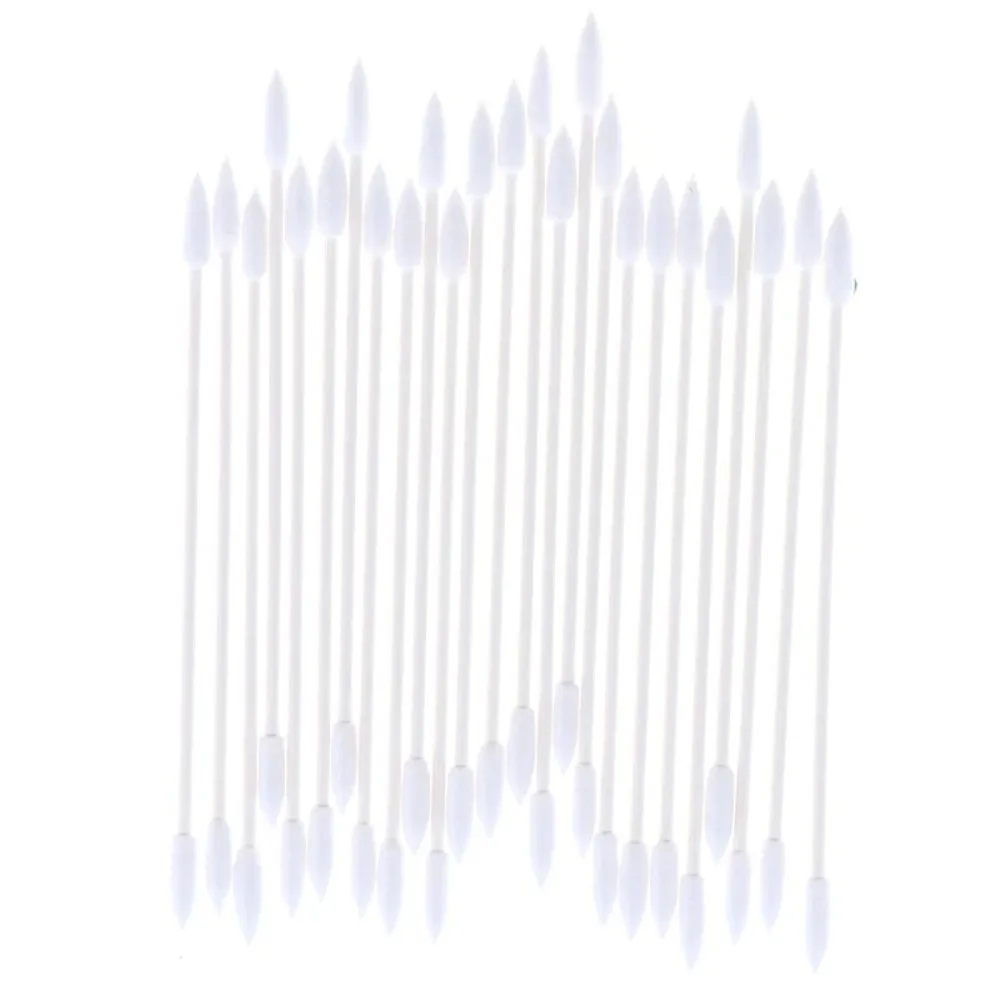 25/50Pcs Non-Fluffy Fiber Tips Disposable Cleaning Swabs Fine Dust Removal Double Head Cotton Stick Digital Camera Cleaning Tool