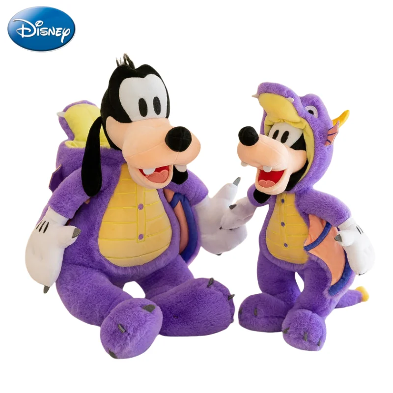 Disney-peluche de dibujos animados de Mickey Goofy para niños, lindo juguete de Halloween, adorno de almohada de travestismo, muñeca de dinosaurio personalizada