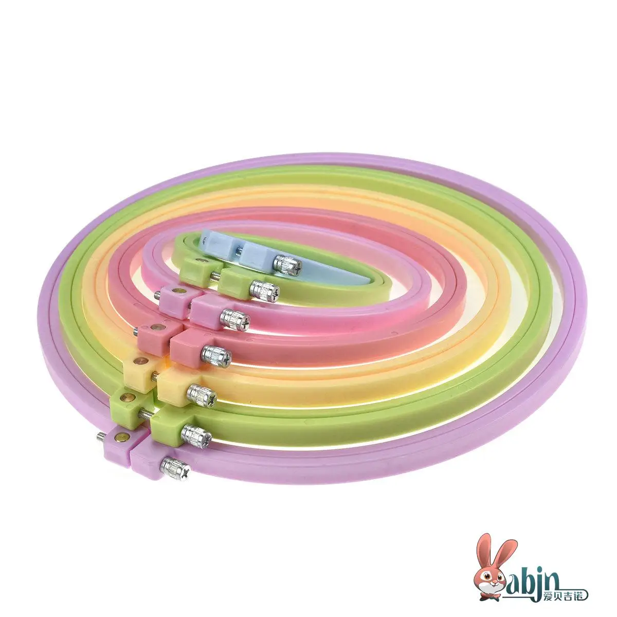 

Набор инструментов для вышивания крестиком из цветного пластика: круглые рамки-тенты, DIY-наборы для шитья, домашние тканевые поделки, набор инструментов для вышивания из АБС-пластика