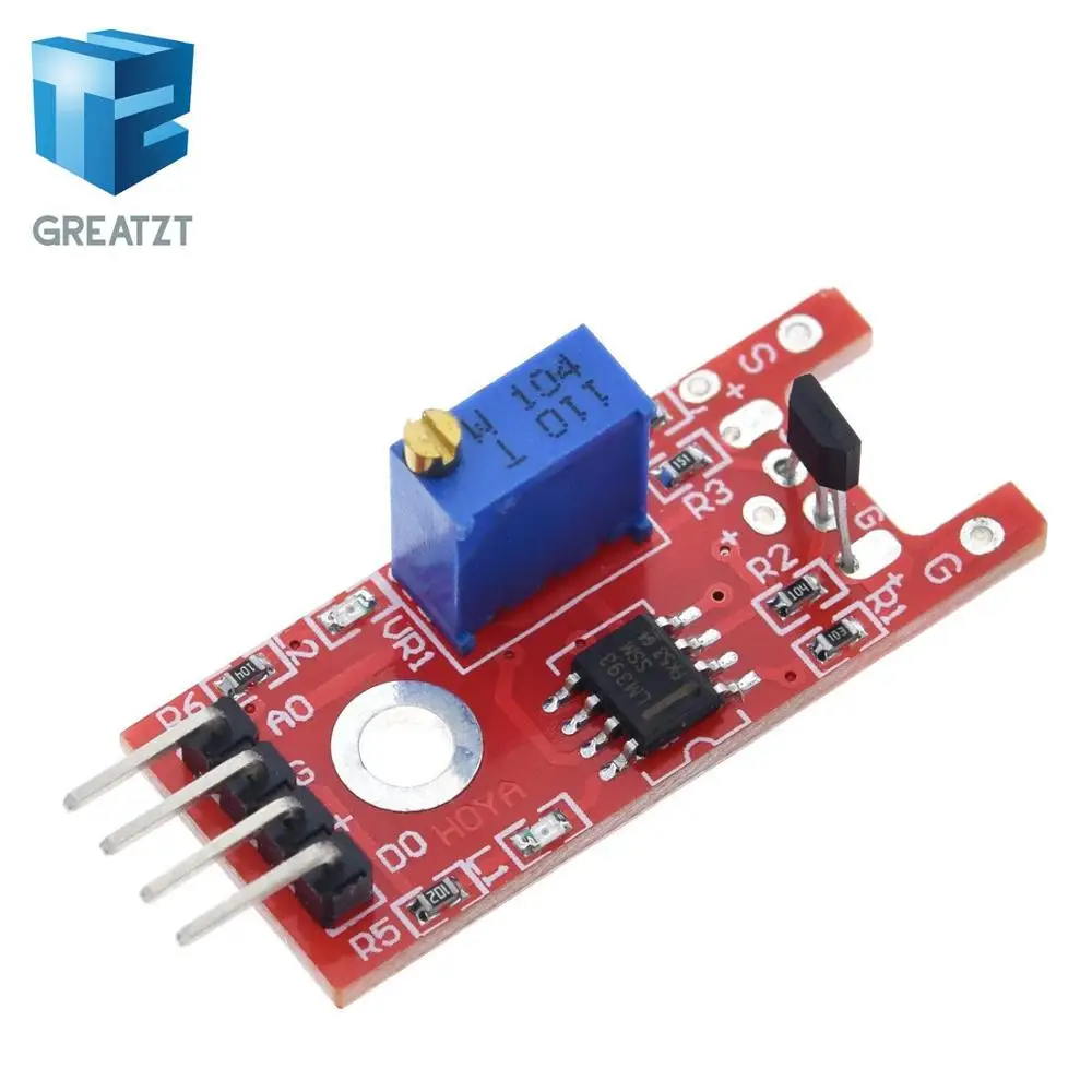 GREATZT Smart Electronics 4pin KY-024 Linear Magnetic Hall Switches Speed Counting Sensor Module for arduino DIY Kit