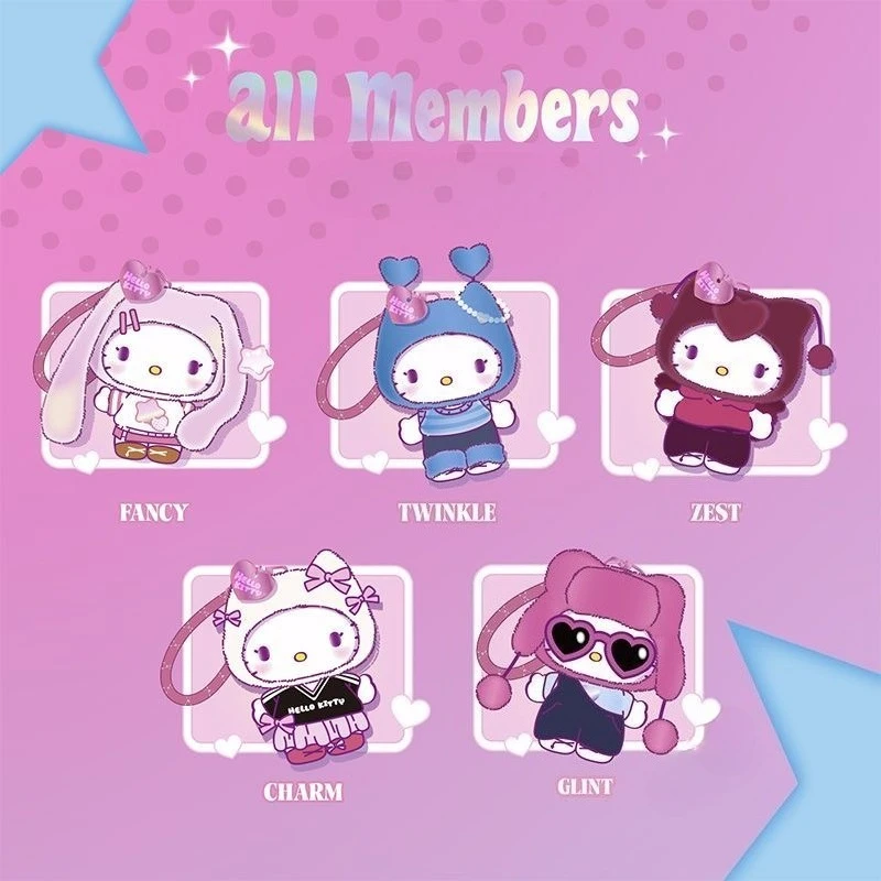 MINISO Cartoon Hello Kitty Pop Star Blind Box Kleding kan een pop worden gewijzigd