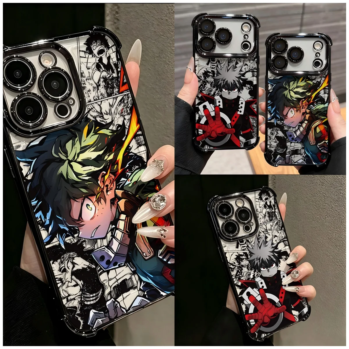 Hot Anime Katsukis My Heros Bakugos Plating Phone Case For Samsung A27 A37 A57 A36 A16 A35 A55 A25 A26 A15 A54 A34 A24 A14 4G 5G