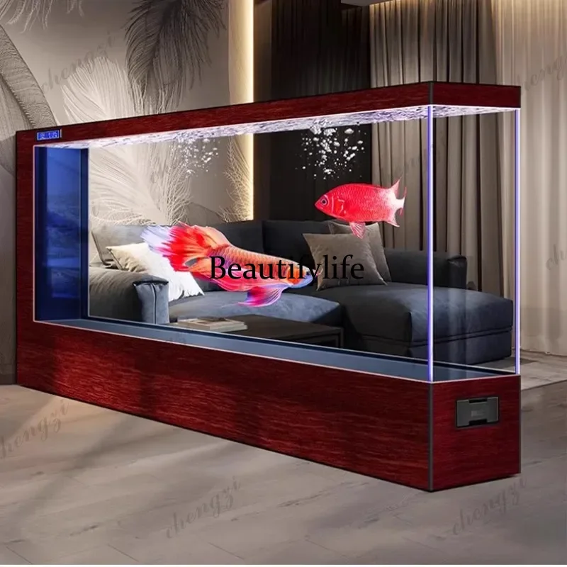 Nordic Creative Living Room Cabinet Modern Minimalist Large Screen Foyer Fish Tank Aquarium Home Furniture Muebles