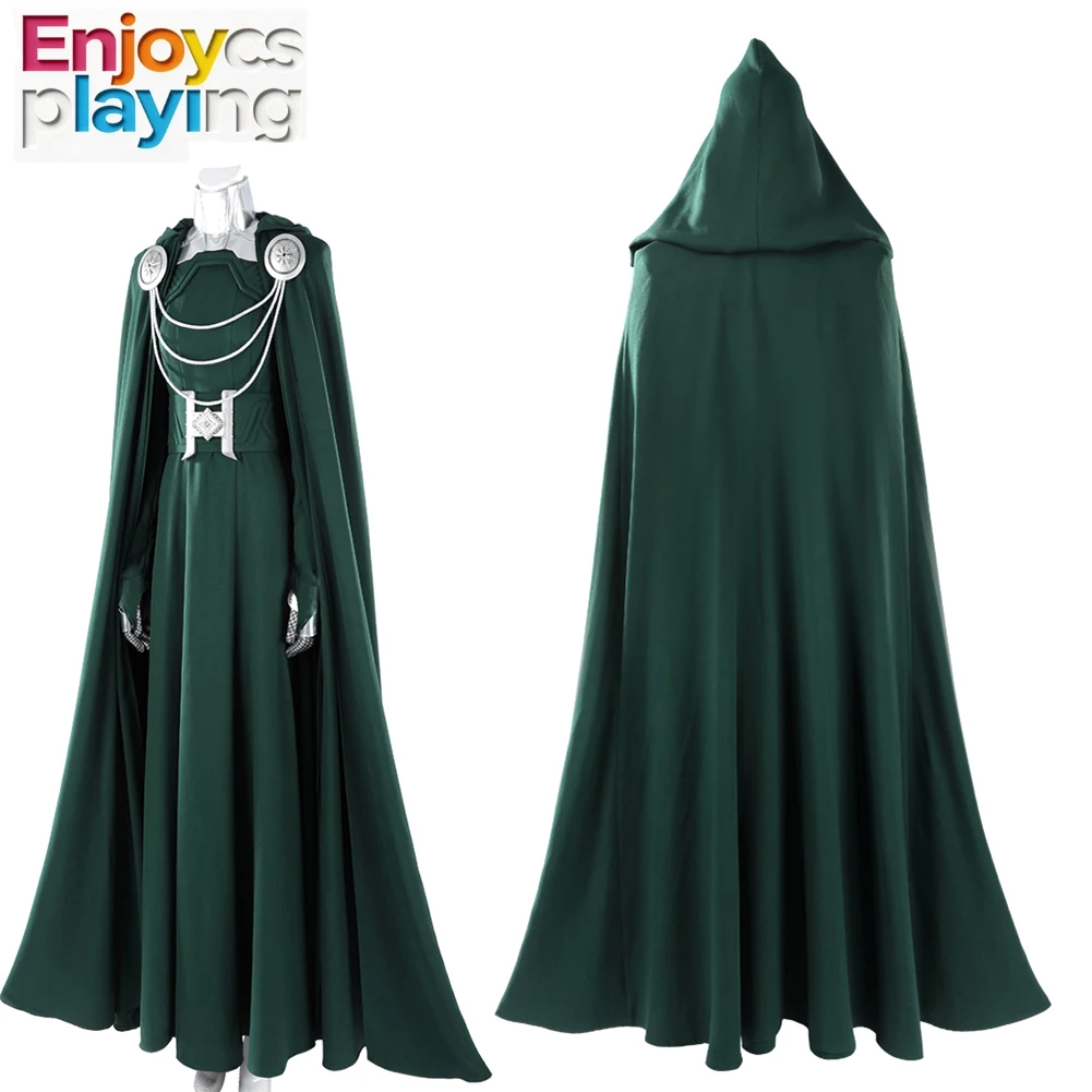 Disfraz de Superhéroe Femenino de Película, Guantes de Bruja Latveriana, Disfraz Fantástico, Traje Femenino, Disfraz Elegante para Halloween y Carnaval