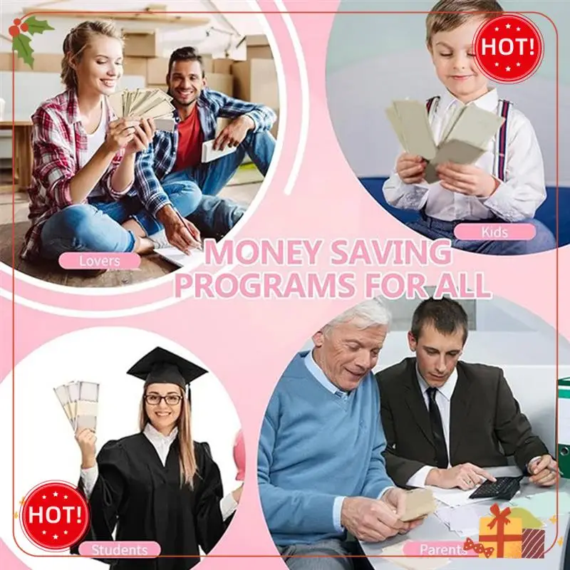 Durable-100 Envelope Challenge Binder Savings Binder For Save 5050 With Cash Envelopes For Budget Planning With Zipper Cover