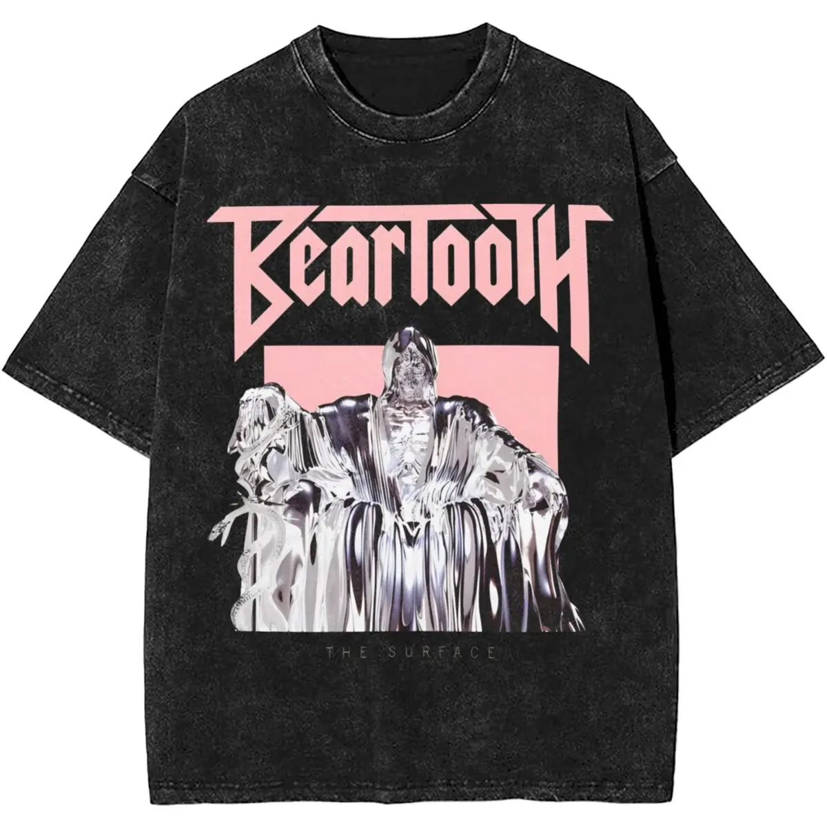 Harajuku Washed Shirt BEARTOOTH BAND Rock Metal Merch Fashion T Shirt High Street Streetwear Cotton Summer Tee Shirt