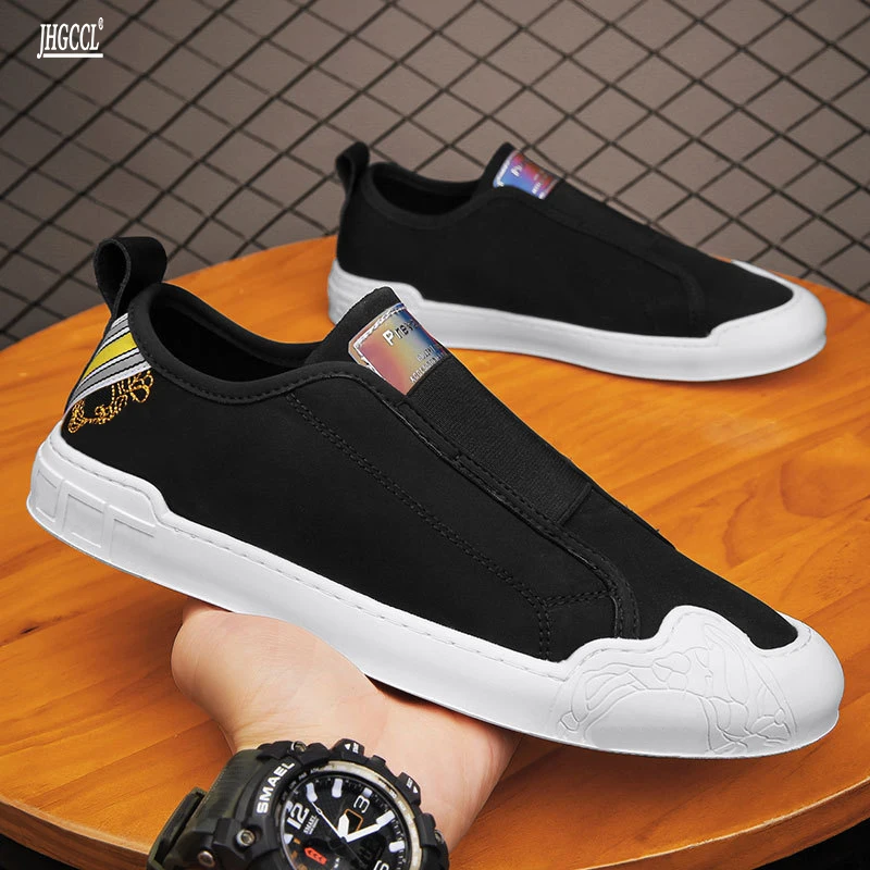 New men\'s small fresh business leather shoes men handsome skateboard shoes students comfortable casual shoes Zapatos Hombre A13