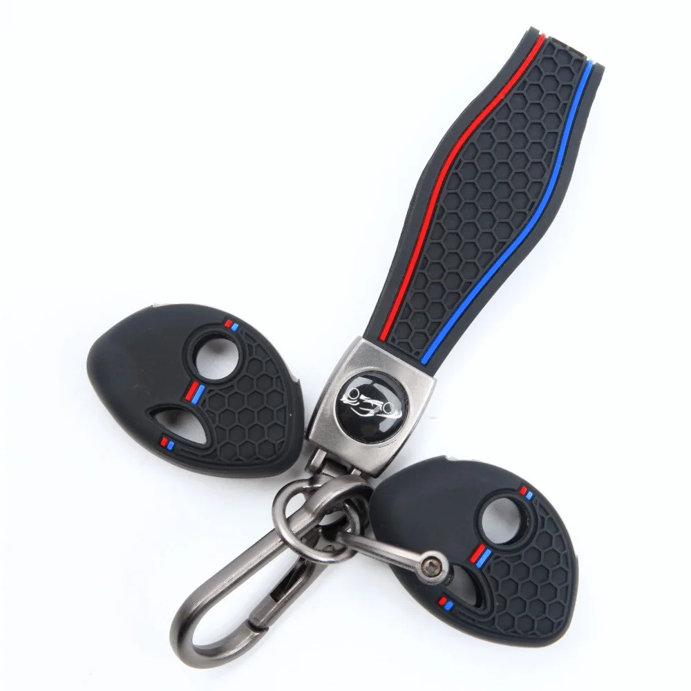Protective Silicone Key Cover For BMW K1200R R1200RT K1300R S1000RR F650GS F800GS F800ST with key carabiner Soft Touch