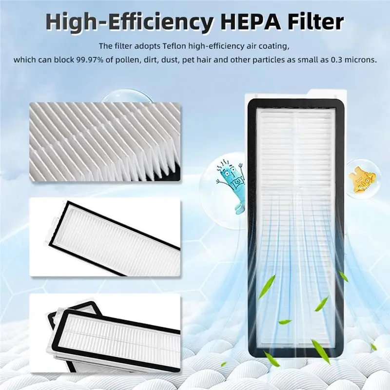 طقم قطع غيار المكنسة الكهربائية الروبوتية ABLE-ملحقات Qrevo S 24 قطعة لنماذج Roborock Qrevo S/Plus/Pro #4