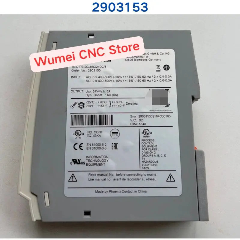 Brand new or Second-hand test OK for Phoenix Power Supply TRIO-PS-2G/3AC/24DC/5   2903153