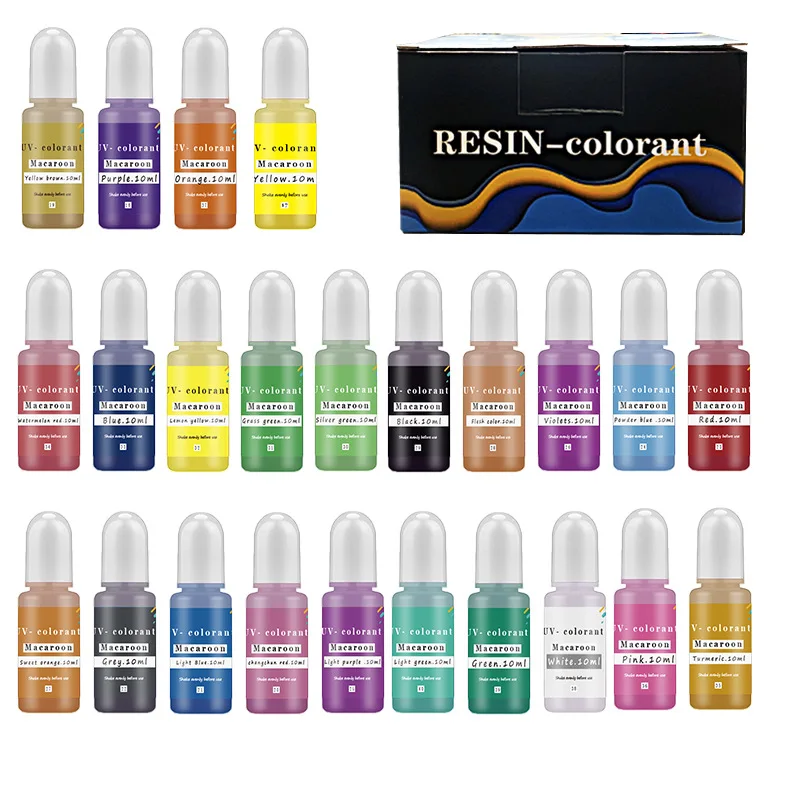 

DIY Epoxy Resin Pigment Kit Candle Soap Casting Colorant Liquid UV Resin Alcohol Dye Resin Jewelry Making Art Coloring Dye Set