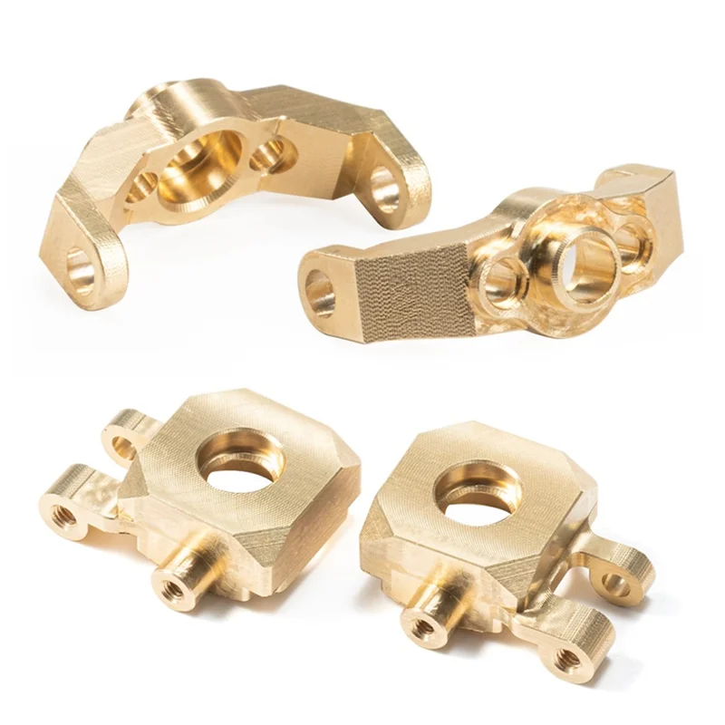 

4Pcs Brass Steering Blocks Caster Blocks 9733 9737 For Traxxas TRX4M 1/18 RC Crawler Car Accessories