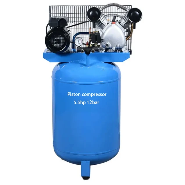 Mass 5hp 4kw oil free 300l 80 gallon 60 gallon 12bar tank belt driven industrial vertical piston air compressor