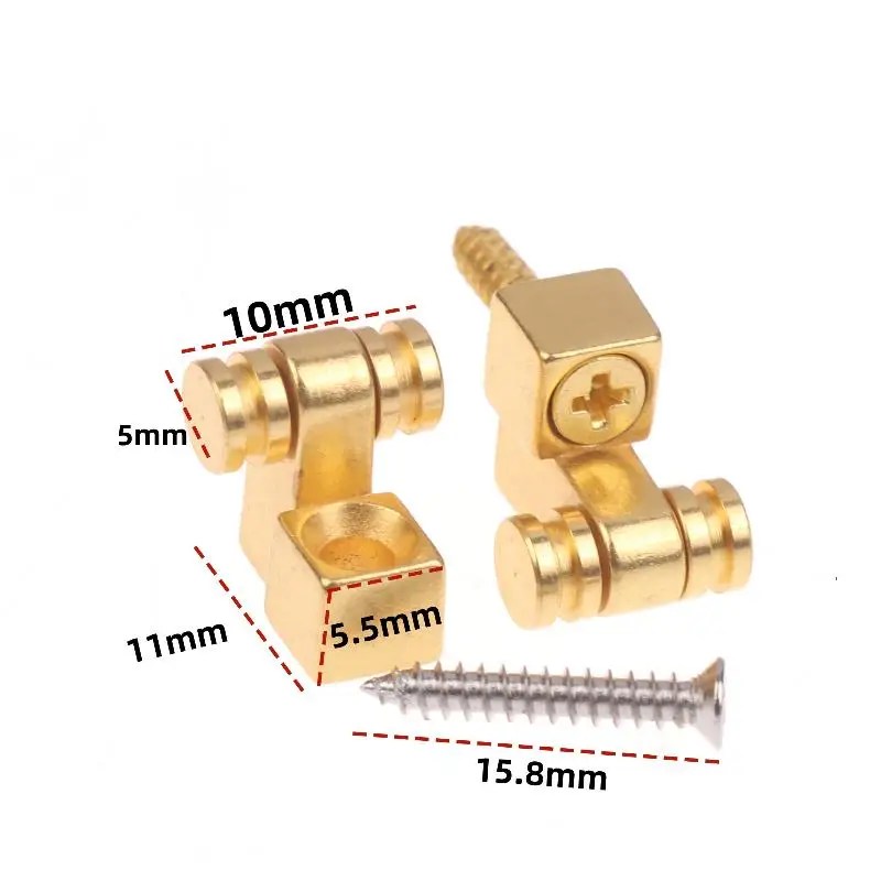 2pcs Ball Bearing String Retainer Electric Acoustic Guitar Headstock Locking String Guide Roller Retainer Guitar Parts