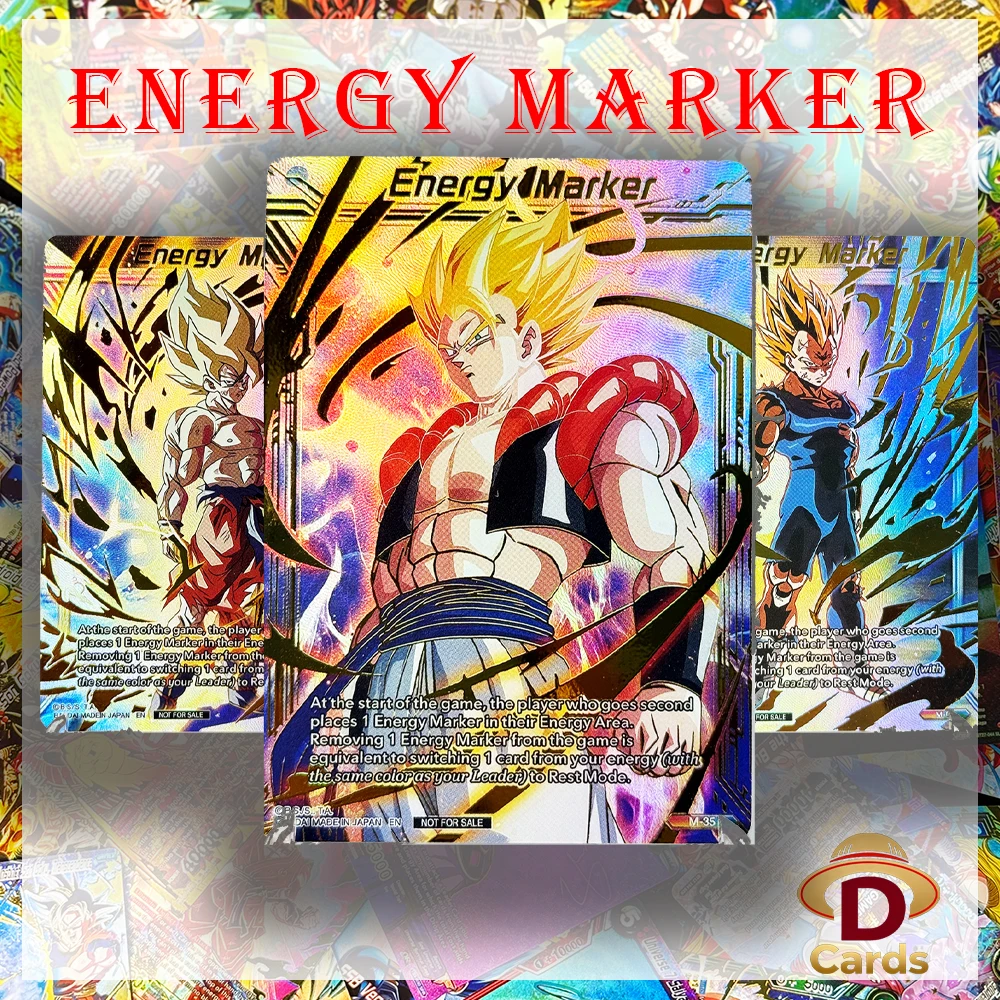 Proxy Dragon Ball Super Karten-Energiemarkierer M-03 M-04 M-11 M-35 Hochwertige Sammelkarten für Brettspiele und Handelskarten