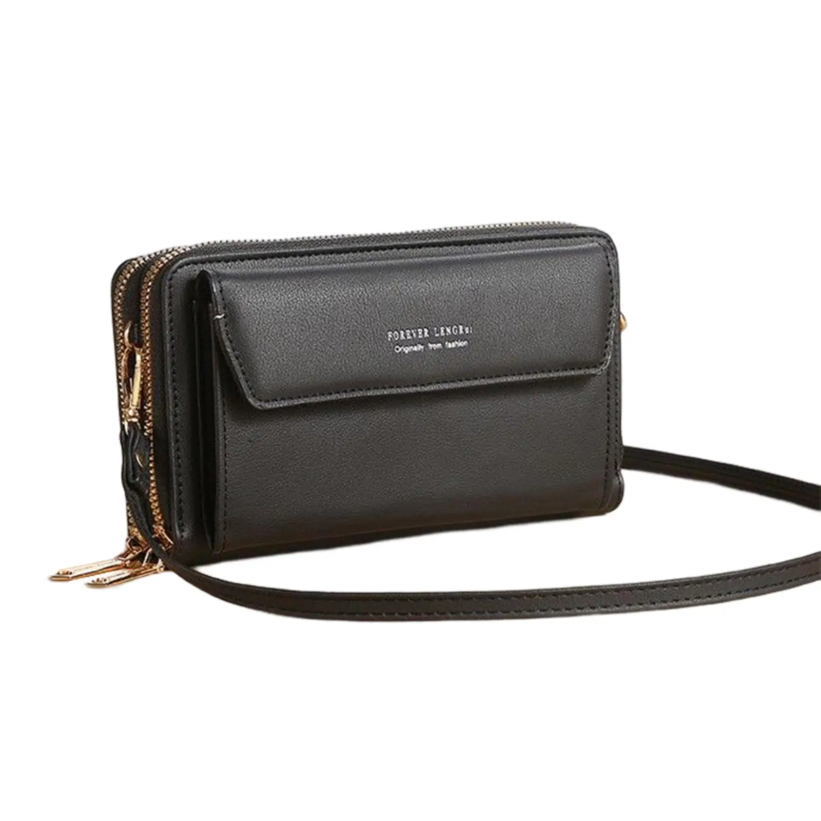 Women Square Crossbody Shoulder Bag Messenger Clutch Leather Zipper Handbag