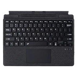 Bluetooth-Compatible Ultra-Slim Keyboard with Touchpad Type C Charging 7-Color Backlight for Microsoft Surface Pro 8/9/X/10/11