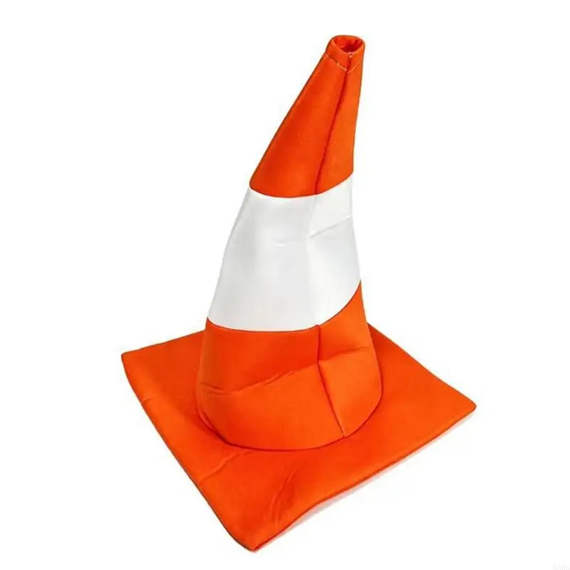 Funny Cone Costume Hat Soft Fabric Two Tone Party Prop Hat for Themed Parties Stage Shows Photo Booth Use 6XDA