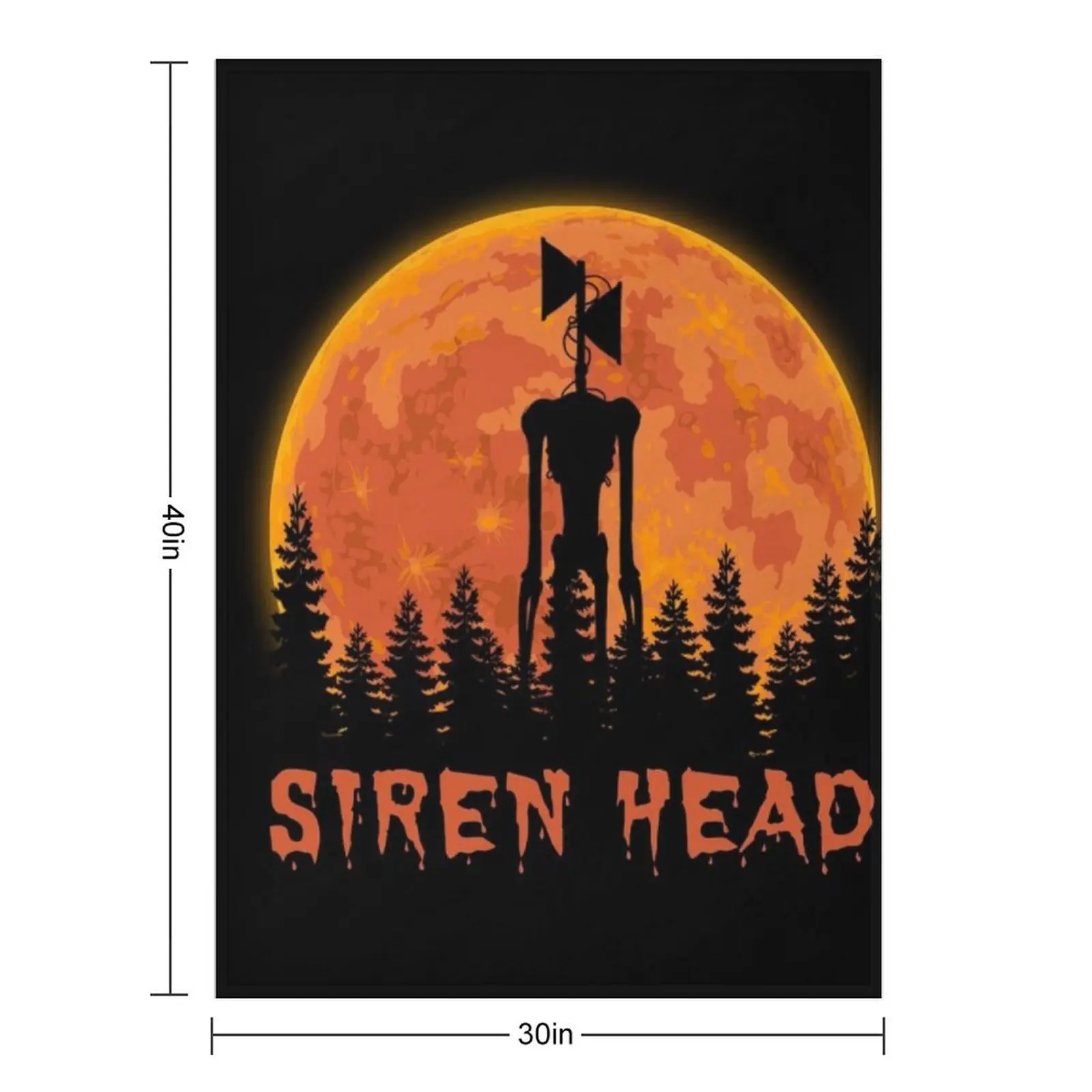 Siren Head Throw Blanket Bed Luxury Thicken anime funny gift For Decorative Sofa Flannels Blankets
