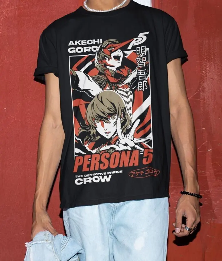 Persona 5, Mingzhi Goro, es un producto muy vendido para el Año Nuevo Chino 2026, Shin Megami Tensei, camiseta de juego, camiseta de anime