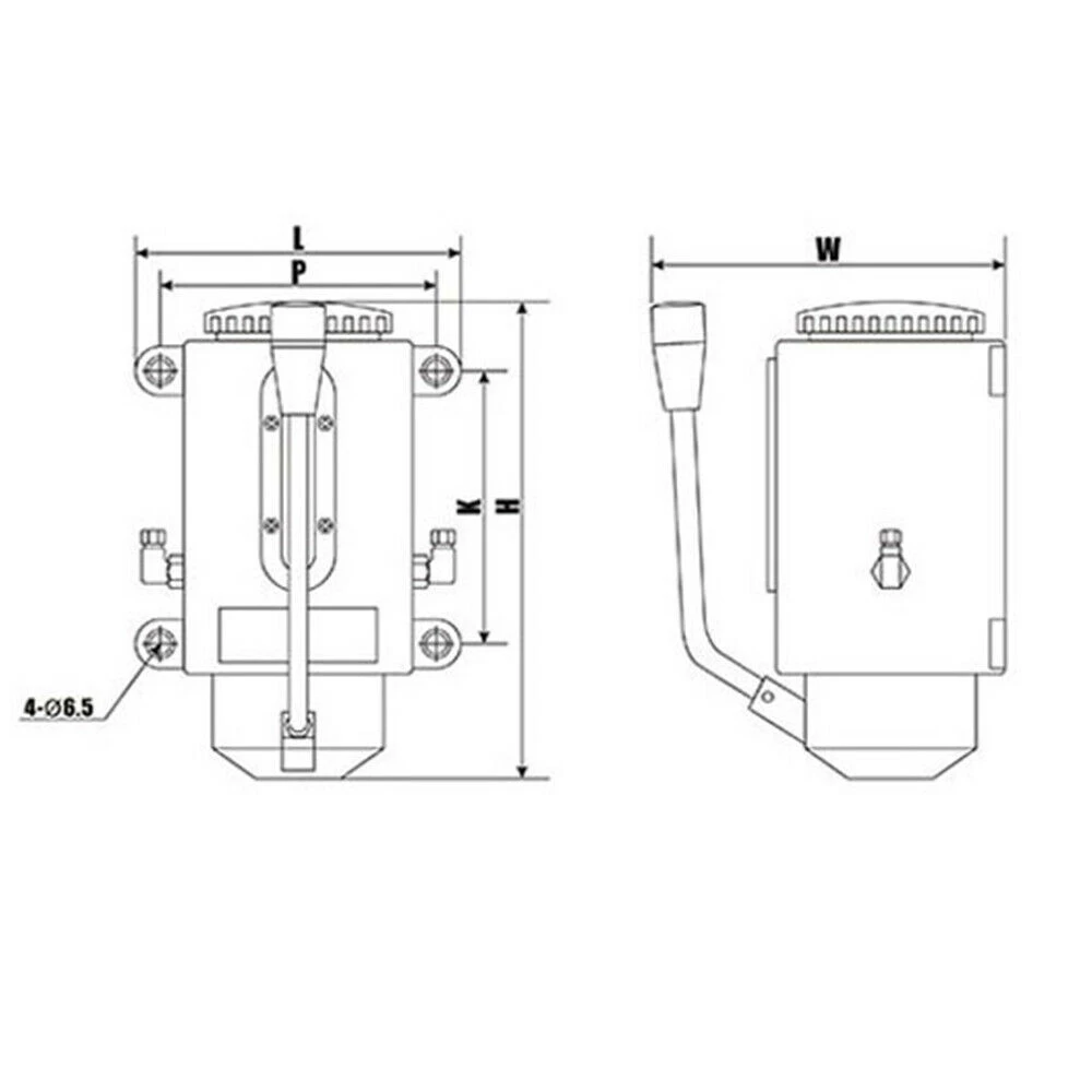 N84R Manual Lubricating Oil Pump Hand Lubrication Oiler For Cutting Milling Machine