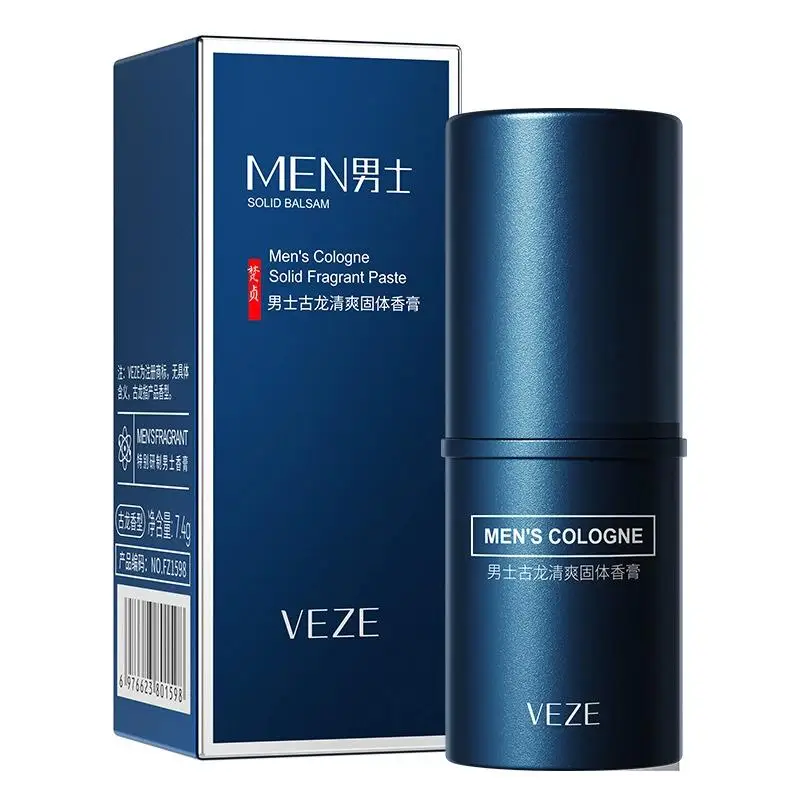 

Portable Men's Solid Cologne Stick, Fresh Light Scent Solid Balm for Daily & Travel Use