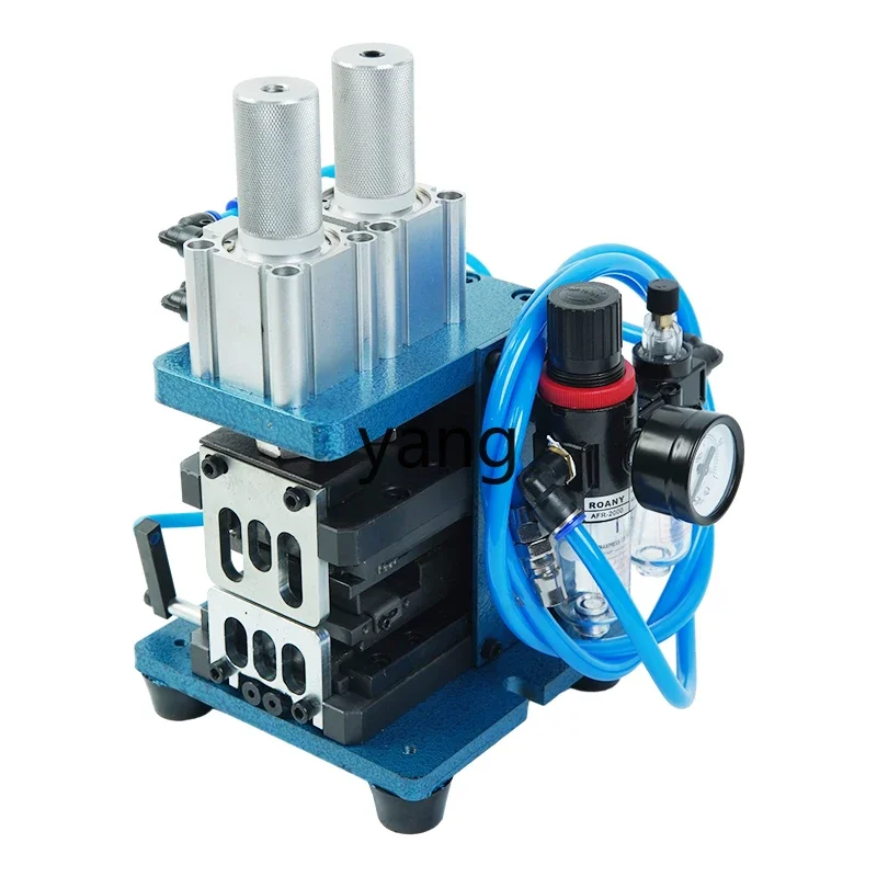 YJQ pneumatic wire stripping machine multi-core wire integrated peeling small pneumatic wire stripping and twisting machine