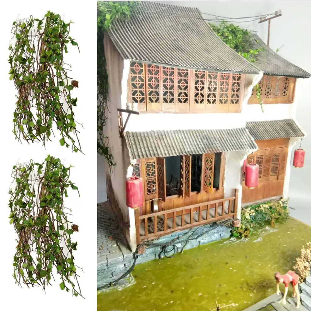 2x Miniatures Vine Model :35 1:28 Sandtable Railway Wargame Diorama Decor