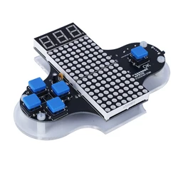 Kit elettronico fai da te Snake Plane Racing Classic Funny Game Suite progetto di saldatura pratica Display regolabile luminosità giocattolo per bambini