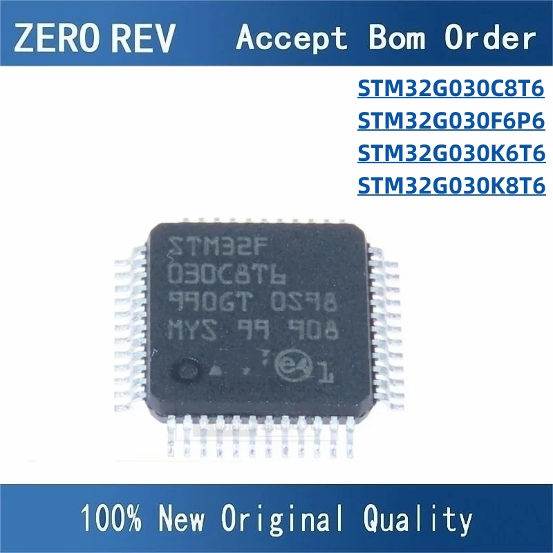 100% New STM32G030C8T6 LQFP48 STM32G030F6P6 TSSOP20 STM32G030K6T6 STM32G030K8T6 LQFP32 Brand new original chips ic