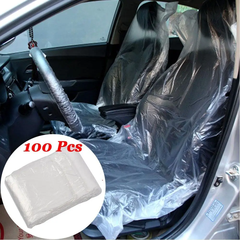 Disposable Removable PE Plastic Interior Accessories Car Chair Cover Car Accessories Auto Seat Protector Auto Seat Covers